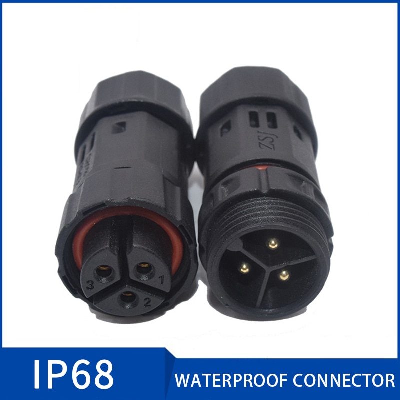 M19 conector de 3 pinos ip68, conector à prova d'água, soquete macho fêmea 2 3 4 5 6 7 8 9 10, conectores de cabo para luz de led