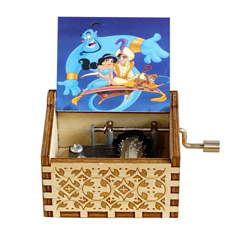 Wooden Music Box Color Music Box Birthday Wooden Small Box Daughter Son Christmas: SKU-10