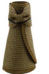 Chapeau de soleil pliable à Large bord pour femmes, casquette à nœud papillon, de plage, de , d'été, 13 couleurs,: army green