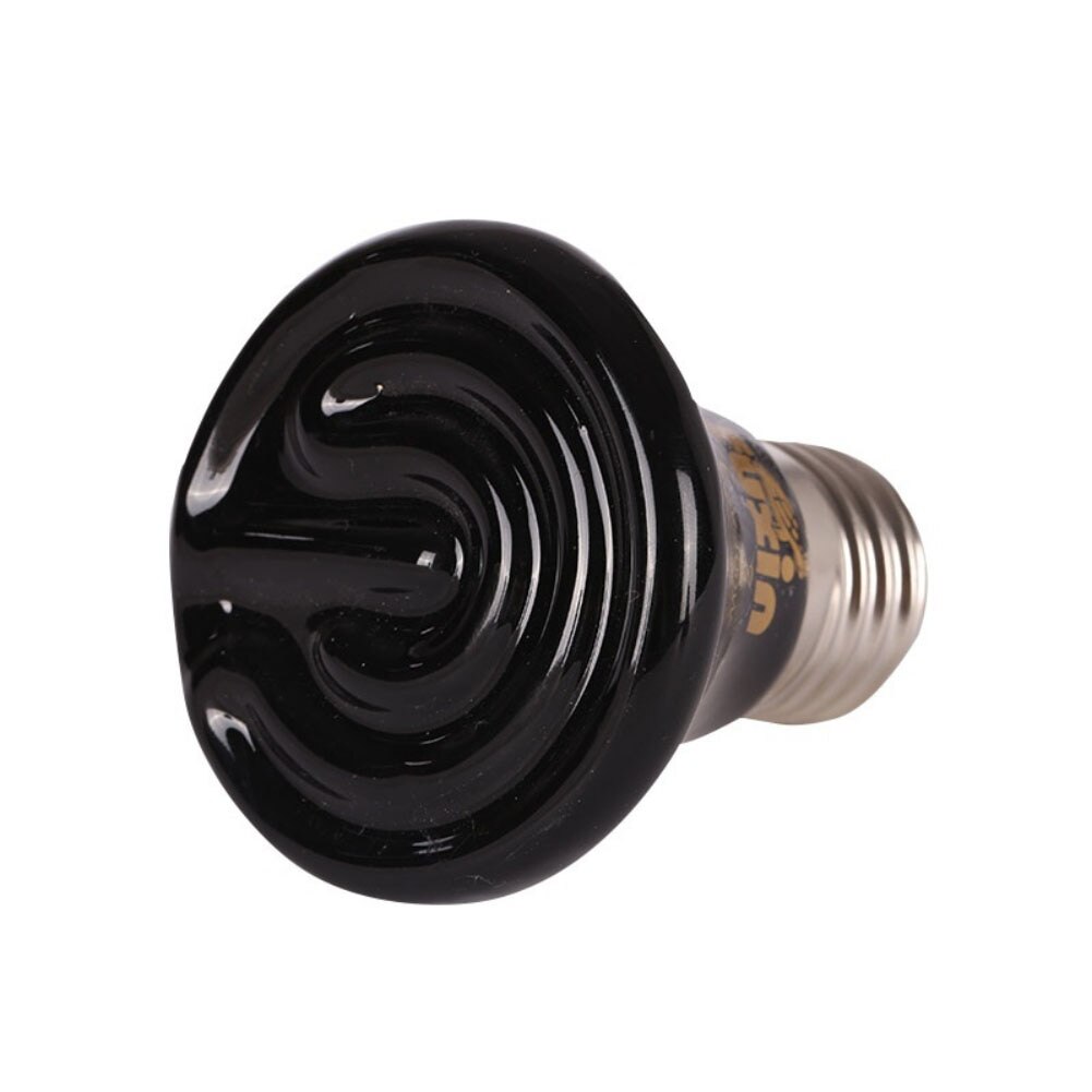 Lampa grzewcza dla zwierząt czarny podczerwieni ceramiczny emiter ciepła żarówka zwierzę domowe Brooder kurcząt lampa gadów 25W 50W 75W 100W 220-240V