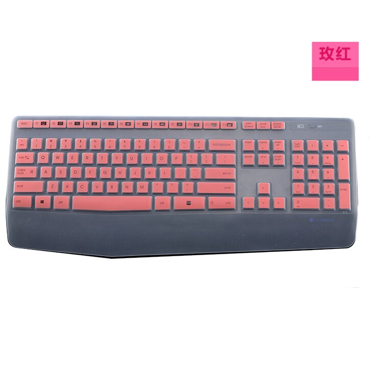 Espl Keyboard Cover For Logitech k345 MK345 keyboard protective film wireless keyboard cover soft silicone dustproof film: Gold