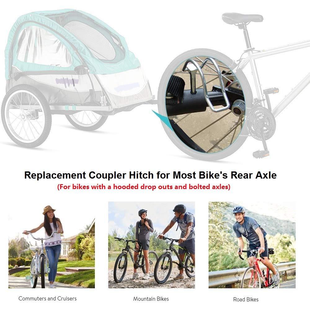 Easy to install Practical Steel Bike trailer hitch coupler Bicycle Rear Connector Racks perfect for Baby pet sundries trailer