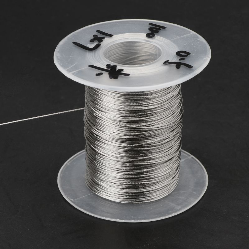 100m 304 Stainless Steel Wire Rope Soft Fishing Lifting Cable 7X7 Clothesline With 30 Aluminum Ferrules