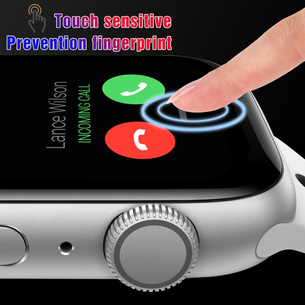 Folia ochronna do zegarka Apple Series 6 5 SE 4 3 2 1 iwatch osłona ekranu 44mm szkło PET do inteligentnego ochraniacza zegarka Pantalla
