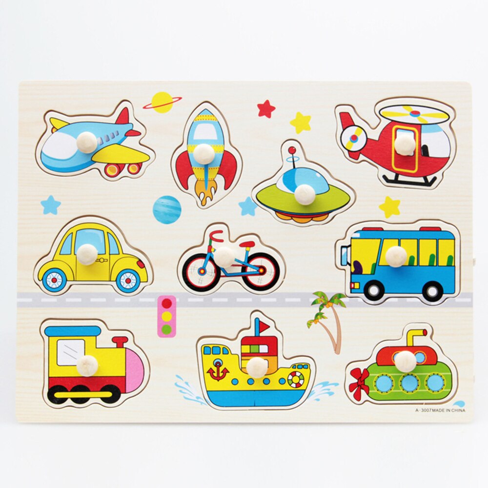 30cm Kid Early Educational Toys Baby Hand Grasp Wooden Puzzle Toy Alphabet And Digit Learning Education Child Wood Toy: 08