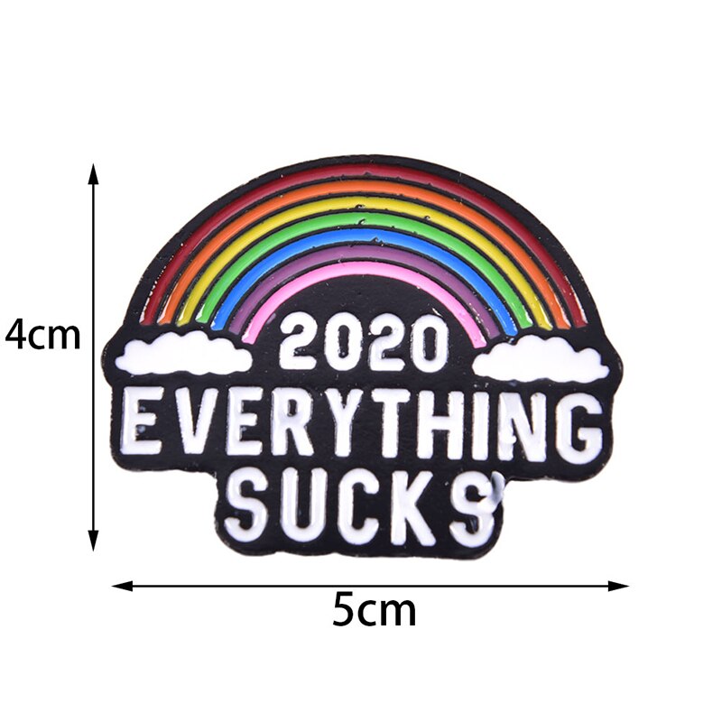 Smalto Spilla Spille s Backpacl Risvolto Spille Nube Distintivo Spille s Spille 2020 TUTTO SCHIFO