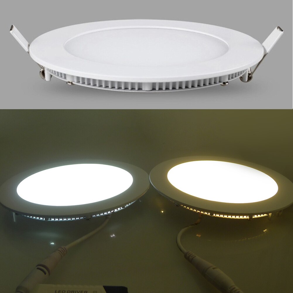 Ultra Dunne Paneel Downlight 3W 4W 6W 9W 12W 15W 18W, ronde Led Plafond Verzonken Licht