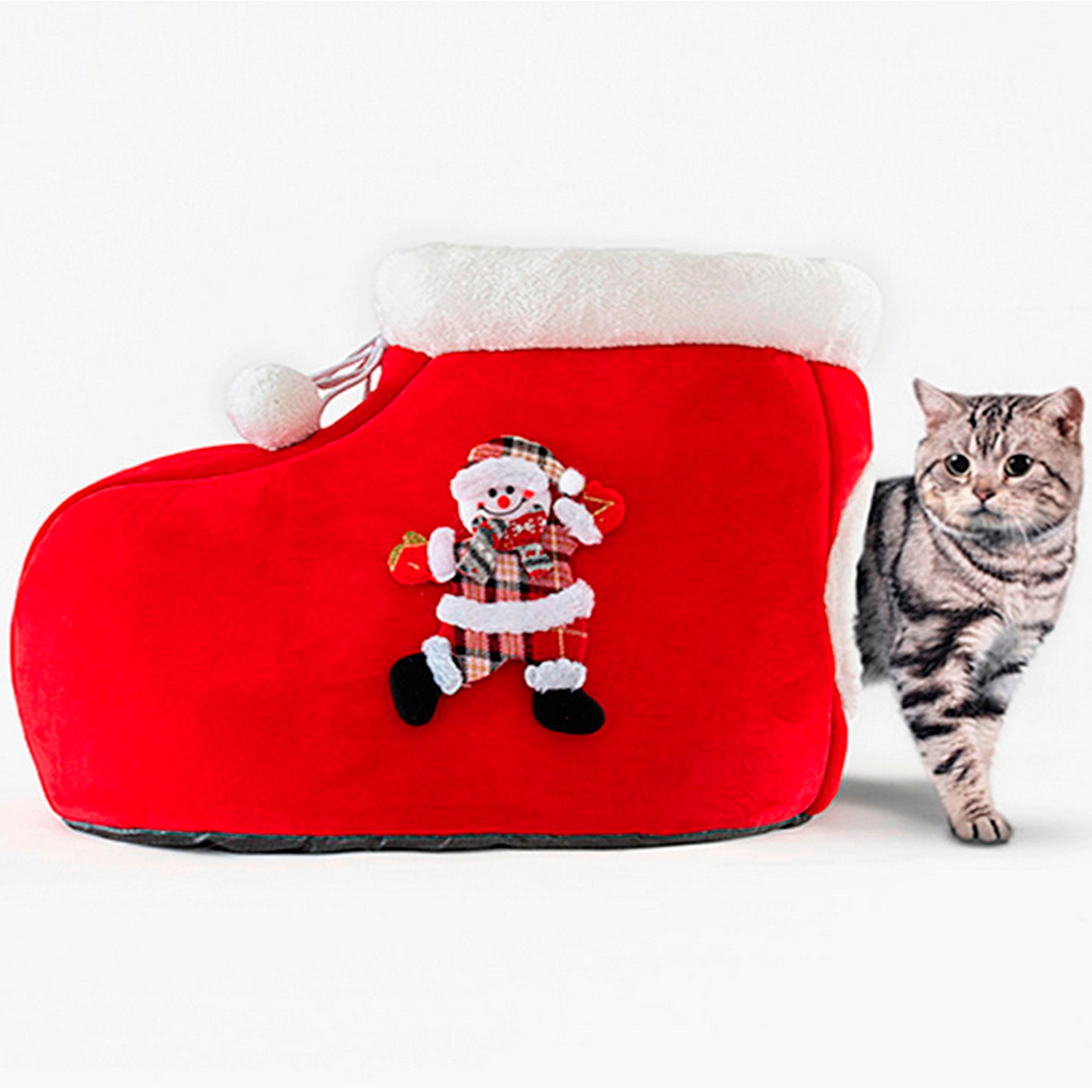 Dog Cat Christmas Winter Warm Sleeping Bag Long Plush Soft Pet Bed Calming Kennel Very Popular Cama Papegaai Speelgoed