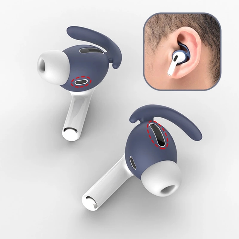 Myke silikon øretelefoner mot trykk til eple airpods pro luft belger airpods pro bluetooth trådløse hodetelefoner ørepropper silikonstropp