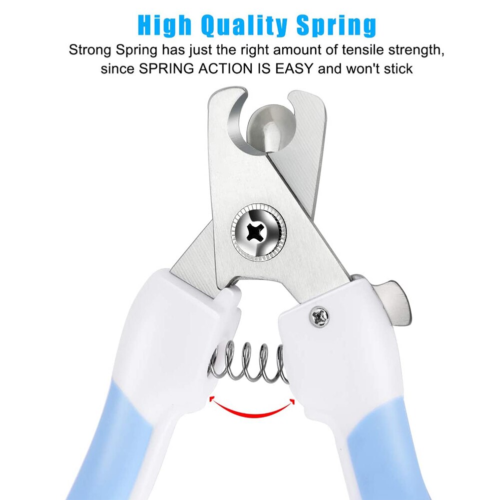 Pet Cat Dog Nail Clipper Cutter Stainless Steel Grooming Scissors Clippers Claw Nail Scissors with Lock