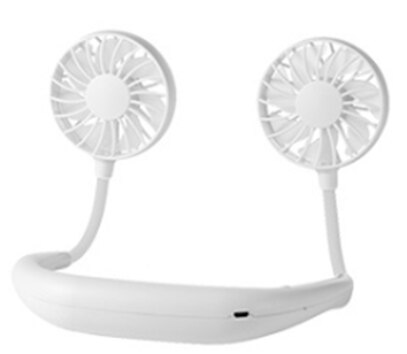 Portable Air Cooler Fan Rechargeable USB Low Noise Mini Spray Refrigeration Air Conditione for Home Living Room Office Desk: White