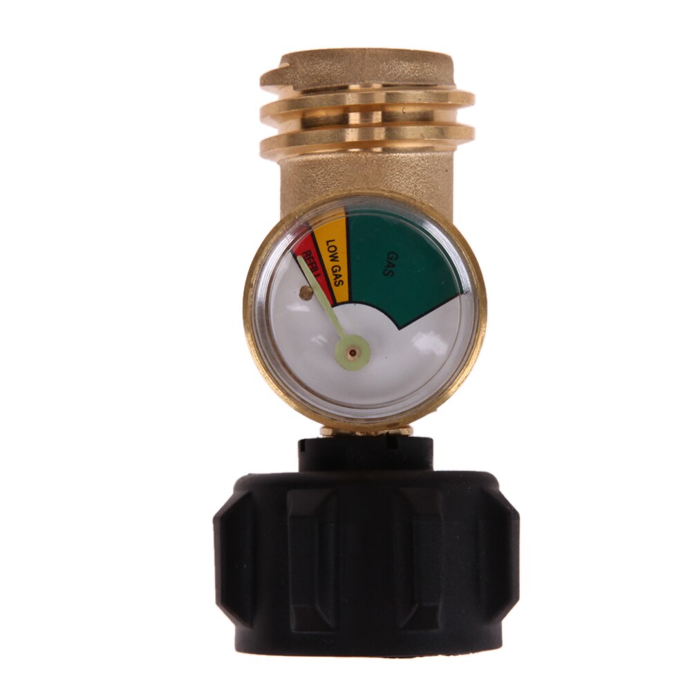 Brass Propane Pressure Tank Gauge Gas Grill BBQ Pressure Meter Built-in Detection System For Leaks And Automatic Shut-off Safety