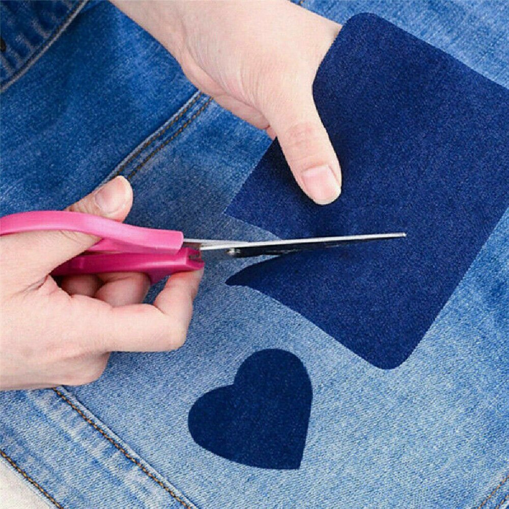 Parches de mezclilla para planchar, parches de coderas para pantalones vaqueros, ropa y pantalones vaqueros, tela de costura, DIY, 10 o 5 uds.
