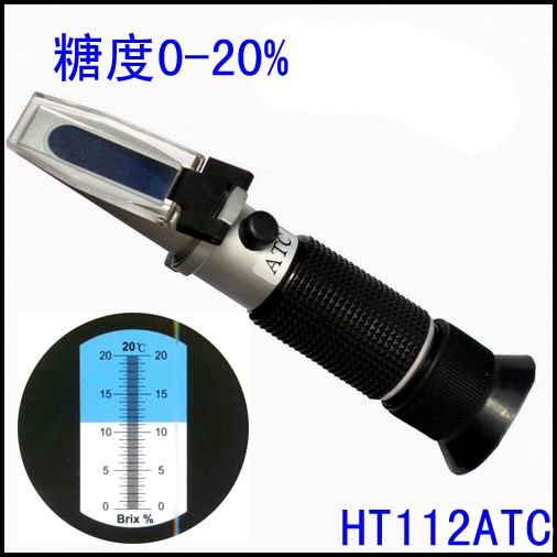 Handheld Brix Meter 0-20% Zucker Tester Salzgehalt Meter Gefrierpunkt Meter Meerwasser Hydrometer Handheld Refraktometer