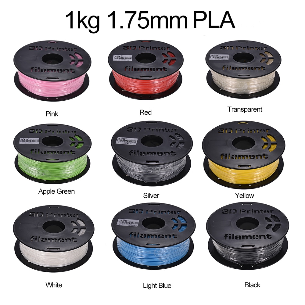 Pla filamentti 3d tulostinmateriaali pla filamentti 1.75mm halkaisija tulostusmateriaalin tarjonta 3d tulostinta 1kg/  kela