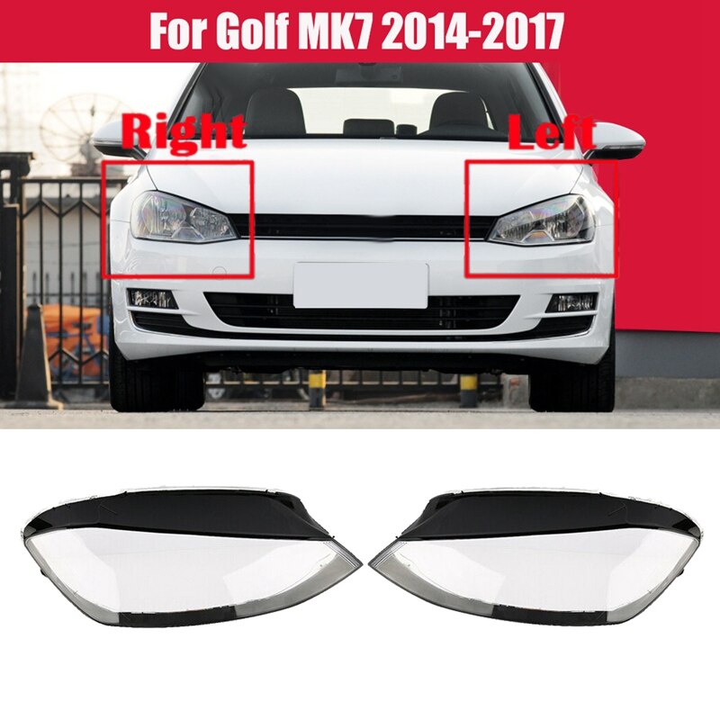 for Golf 7 MK7 Car Headlight Cover Clear Lens Headlamp Lampshade Shell