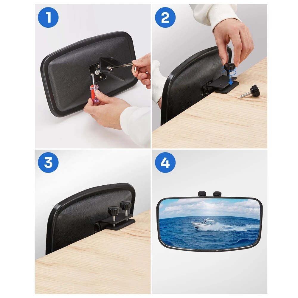 KEMIMOTO – rétroviseur universel pour bateau, pour le Ski nautique, le surf, pour Kawasaki et Jet Ski