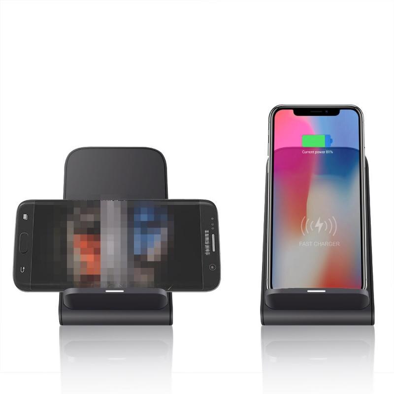 15W Fast Qi Wireless Charger Stand Dock Mobile Phone Chargers For Samsung Galaxy S20 + iPhone 11 XS