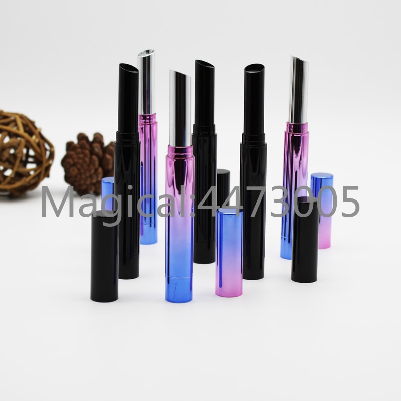 10/20/50/100 stks/partij Handgemaakte DIY Lege Zwart/Gradiënt Roze Blauw Lipstick Pen Wax Buis cosmetische Subpackage Container Makeup Tools