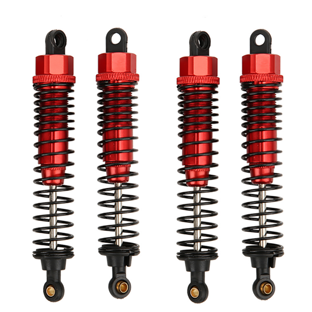 Amortisseurs en aluminium 68mm/98mm /108mm, 4 pièces, pour HSP HPI 1/10 échelle RC voiture sur route Monster Truck tout-terrain Buggy: Bourgogne