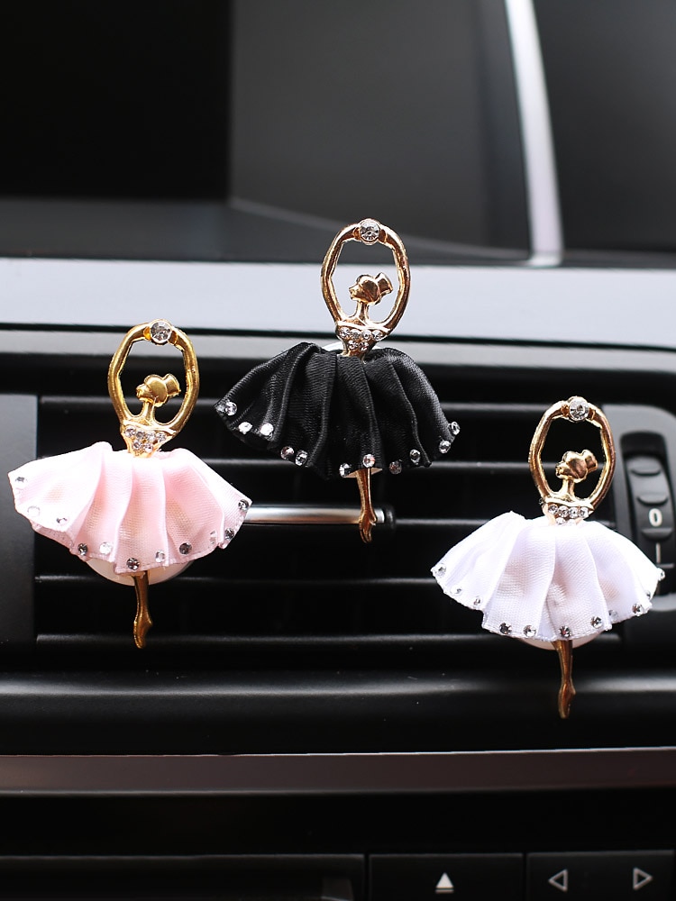 Dejlig diamant sæt ballet pige bil outlet dekoration bil bil interiør tilbehør klimaanlæg parfume parfume klip