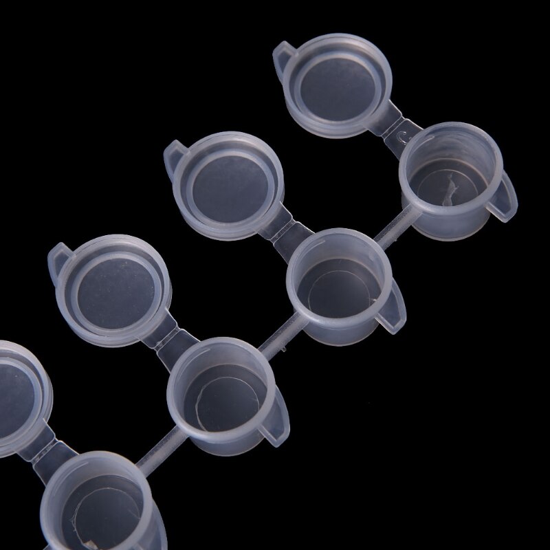 5*6 Stuks Lege Verf Strips Verf Cup Potten, Plastic Opslag Containers Verf Levert Tekening Arts Ambachten Levert
