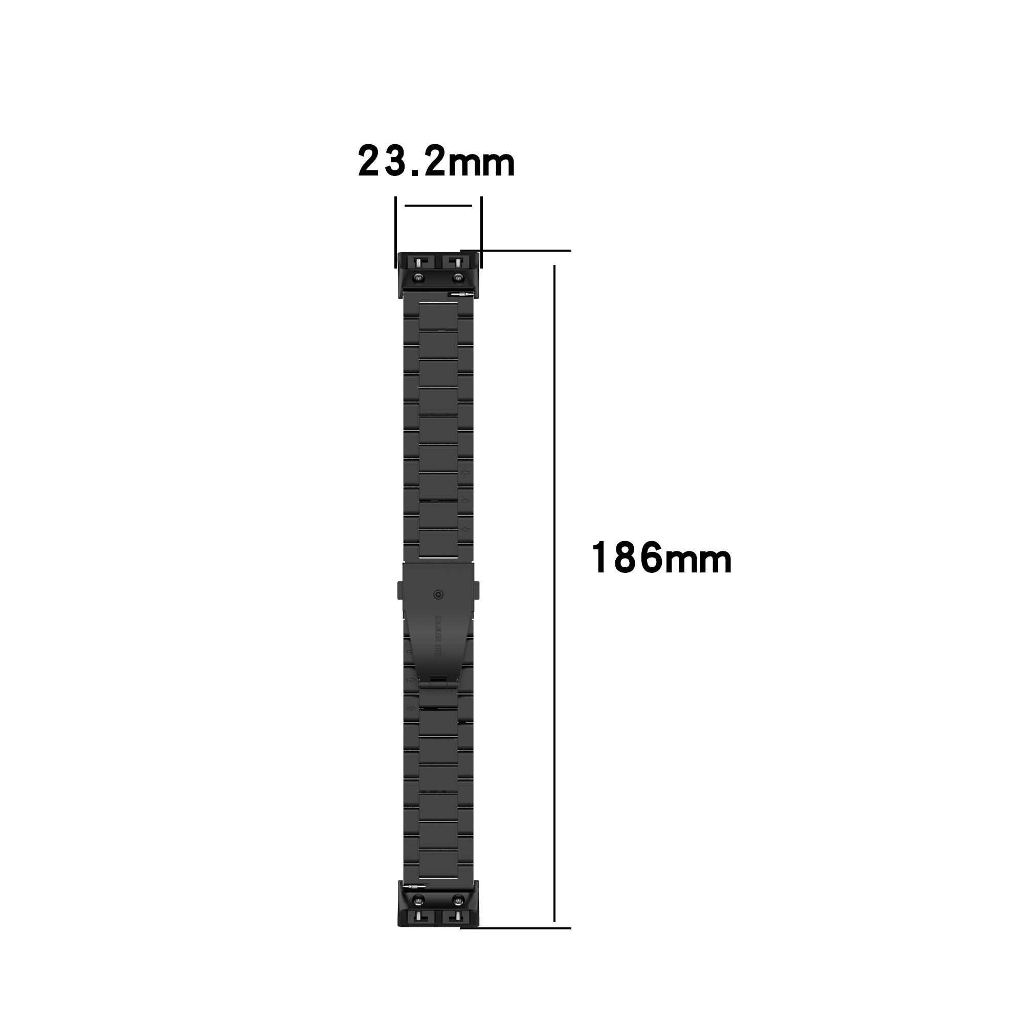 Bracelet de montre en métal en acier inoxydable, pour montre intelligente Garmin Forerunner 30/35, remplacement pour Garmin Forerunner 35