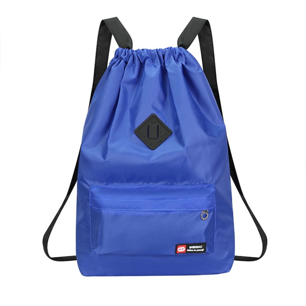 Student Backpack Women Bags Waterproof School Bag Large Capacity INS Drawstring Bag Backpack Travel Bag: SKY BLUE