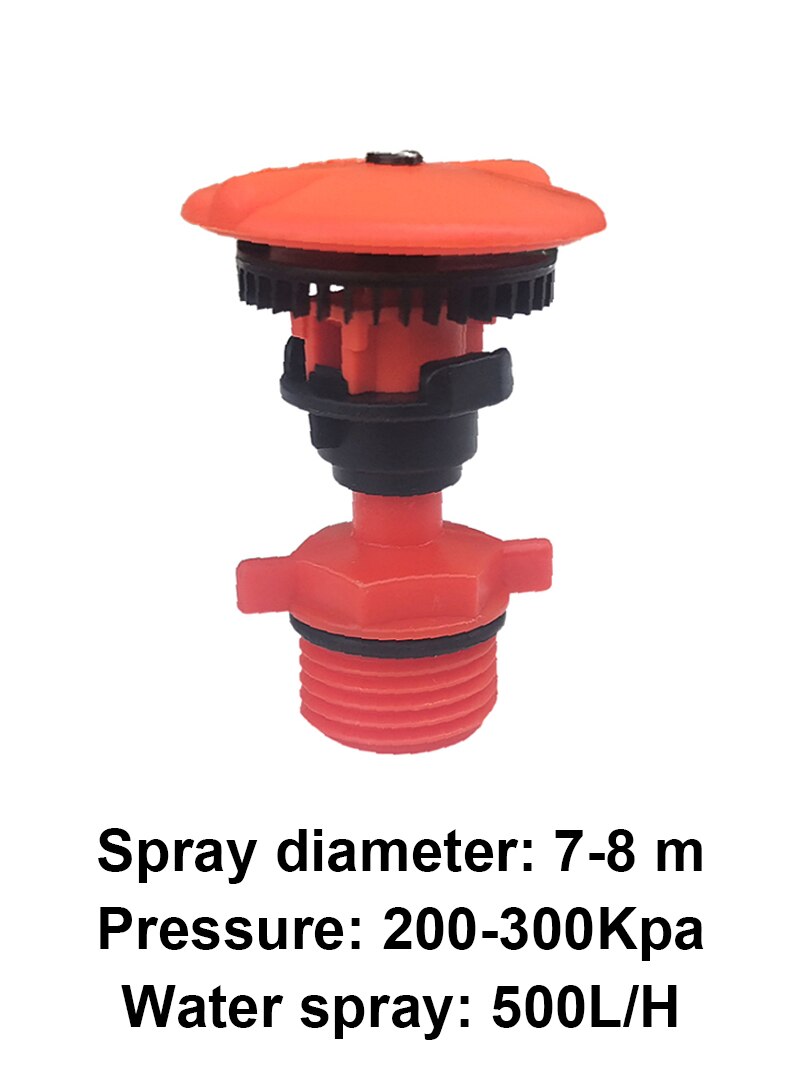 360 Degree Rocker Nozzle Rotating Jet Sprinkler For Yard Garden and Lawn Agriculture Irrigation Sprinkler Head 1/2" Male Thread