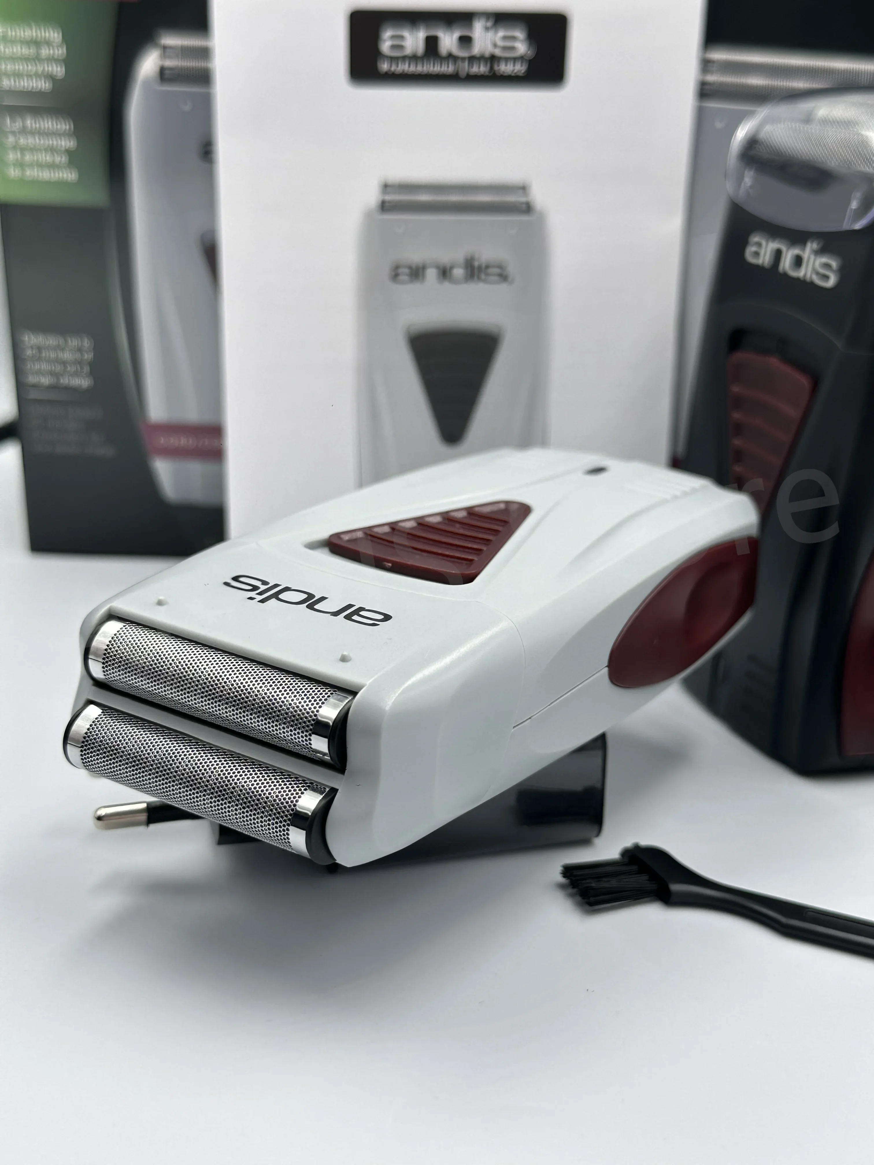 Afeitadora eléctrica Original Andis 17170 de litio para limpieza del cabello de barbero para hombres, maquinilla de afeitar para Barba, máquina de afeitar calva