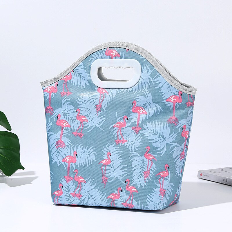 Bonamie Leuke Cartoon Flamingo Lunch Tas Geïsoleerde Tote Koeler Thermische Voedsel Picknick Ijs Zak Voor Vrouwen Kind Grote Capaciteit Pakket: Flamingo