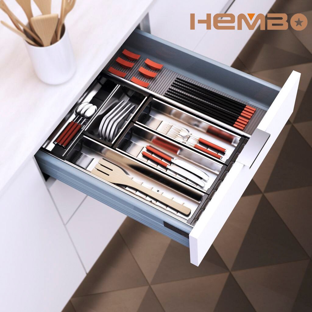 HB1880-D11 inner box classcial box with extended front Height 88mm Synchronization and Soft Closing Tandem Box