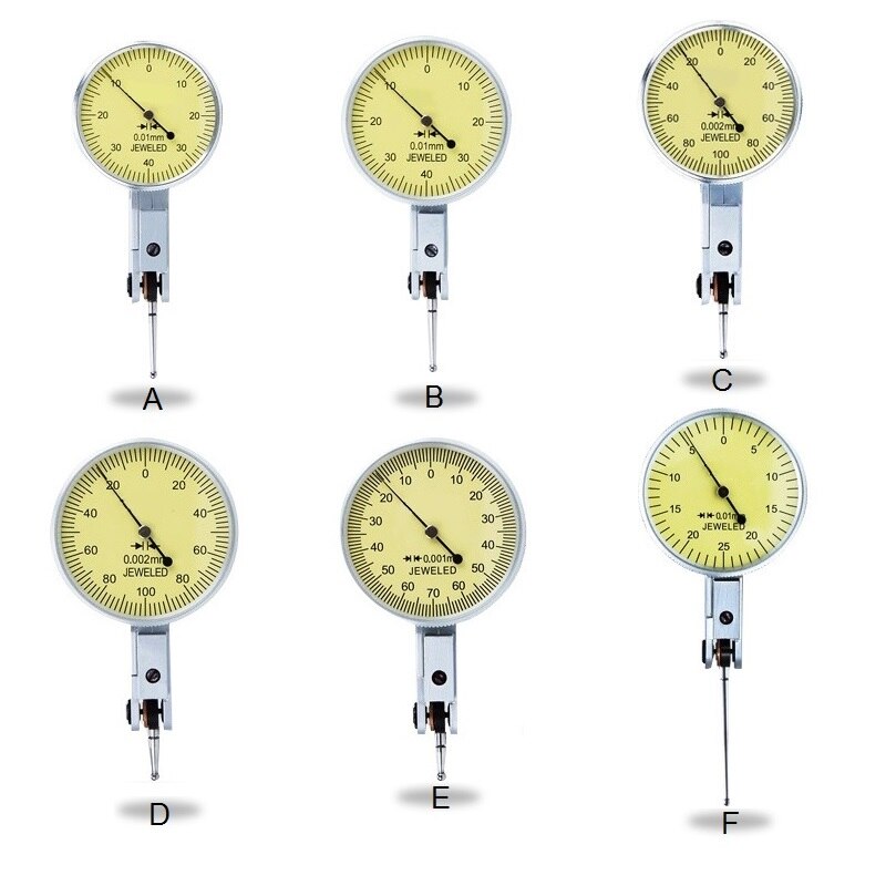 0.001mm Precision Leverage Dial indicator 0-0.8mm Metric Dovetail Rails Measuring Instrument Tool Shaft Runout Analog Test