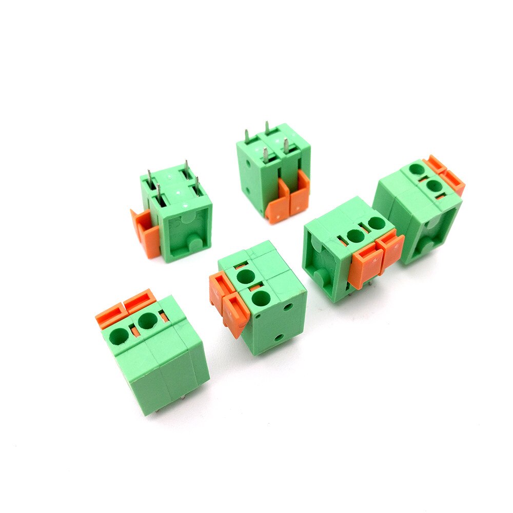 30Pcs 142V-5.08Mm Pcb Veeraansluitklem 0.2 "Pitch Draad Terminal Connector Verticale 250V10A Ce rohs Ul 2P 3P Kan Worden Gesplitst