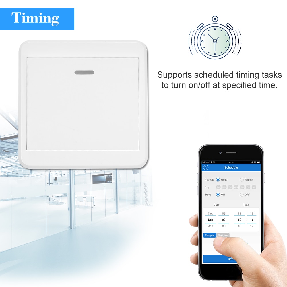 Wifi dør udgangsknap trådløs udløser trykkontakt til elektronisk dørlås sensor adgangskontrol system app fjernbetjening