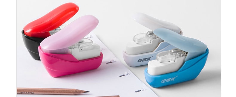No Nails No Staples Stapling Machine Mini Cute Book Stapleless Stapler Paper Stapling Stapler Without Staple Stapler Free