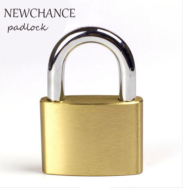 Stainless Steel Padlock Wolf Head Brass Lock Small Door Locks 25mm 32mm 40mm 50mm 63mm all bronze Lock Core Include 3 keys