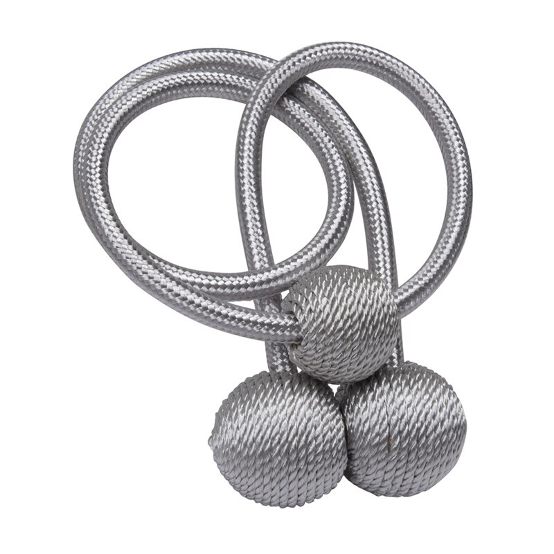 Europæisk magnet magnetisk gardin hjem sfæriske ryg spænde kæde slips klip holdback dekoration draperi indehavere 2020 nye: Stil b