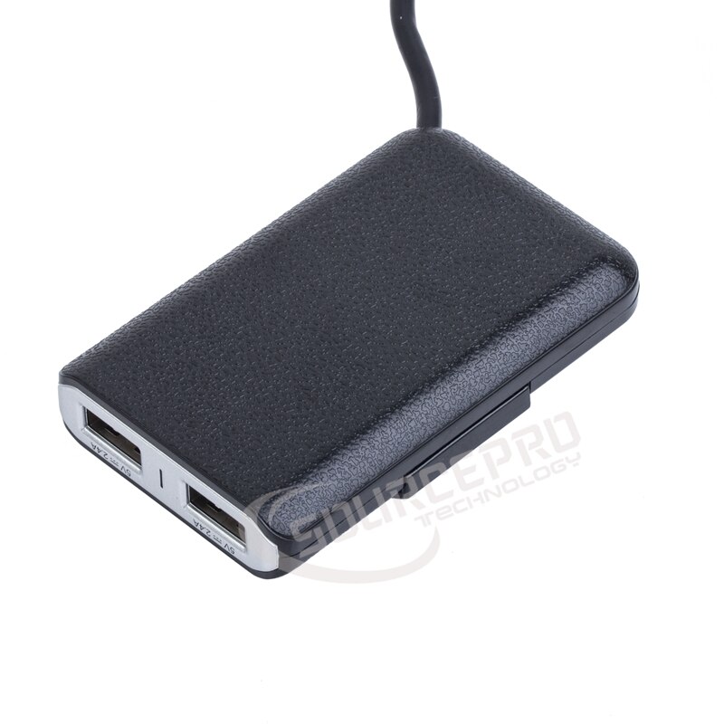 Usb car charger 2,4 t 4 ports, universal usb fast adapter with 1,6 m/5,25 ft extension cables for car phone