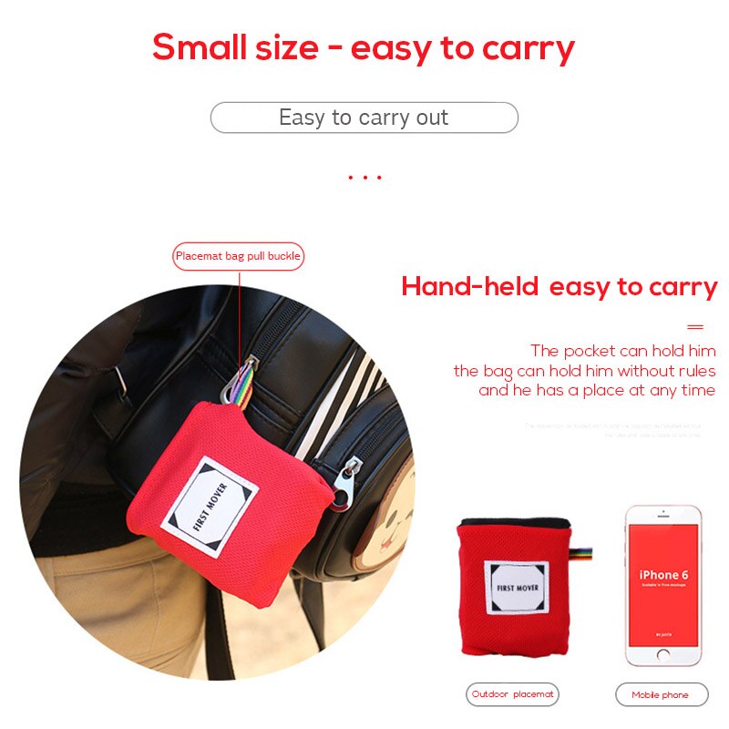 150*180cm Portable Pocket Camping Mat Folding Camping Mattress Baby Climb Outdoor Ultra-thin Waterproof Beach Picnic Blanket