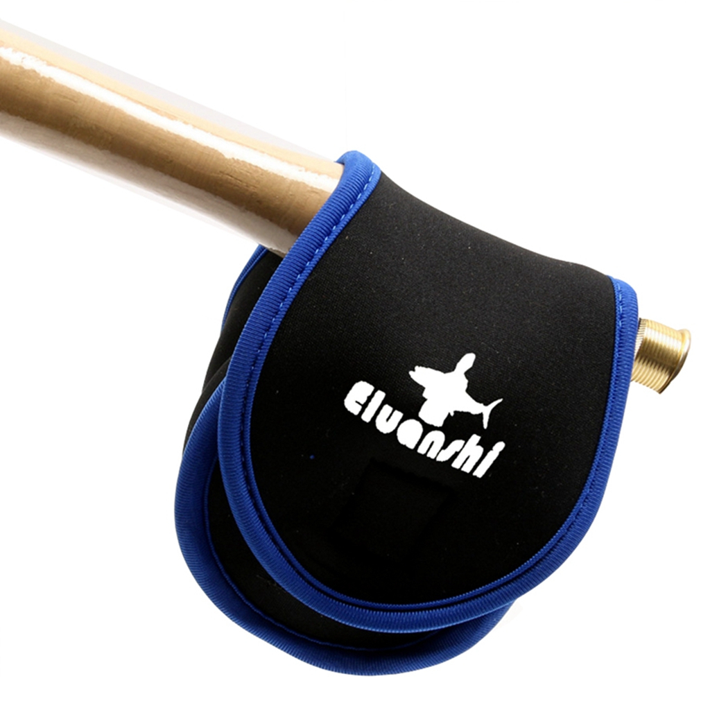 Bolsa de pesca com carretel de mosca, capa de bolso para proteger a caixa para isca de peixe, pesca de carpa de nylon neoprene vermelho genuíno esclarecido