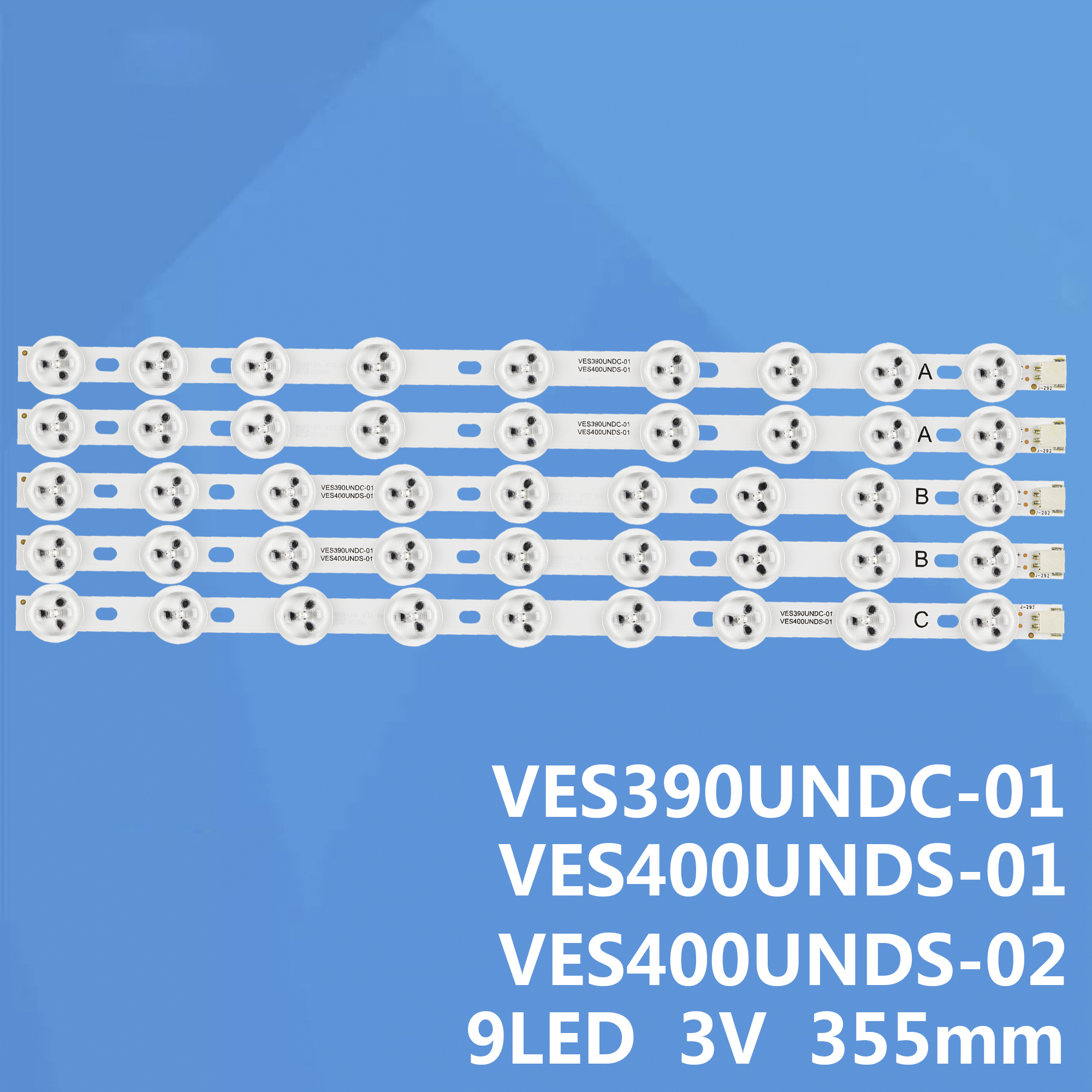5pcs x tira retroiluminação LED para 40 "NDV REV1.0 VES400UNDS /DC VES400UNDC-01 39FHD-CNOV LC-39LD145K 40L3453DB 40PFL3018T/12