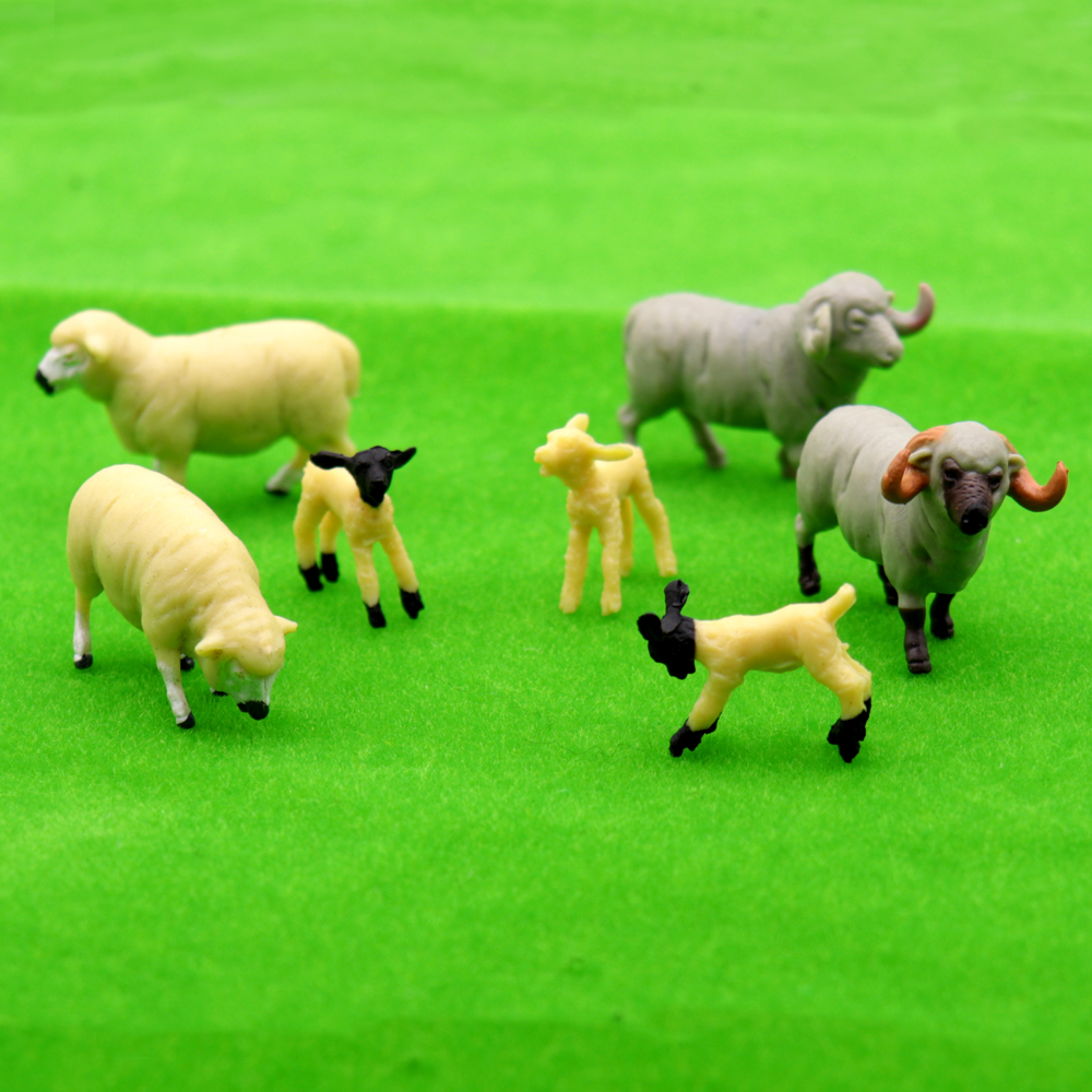 Model 1:32 Sheep Miniature Goat Farm villain For Landscape Railway Layout