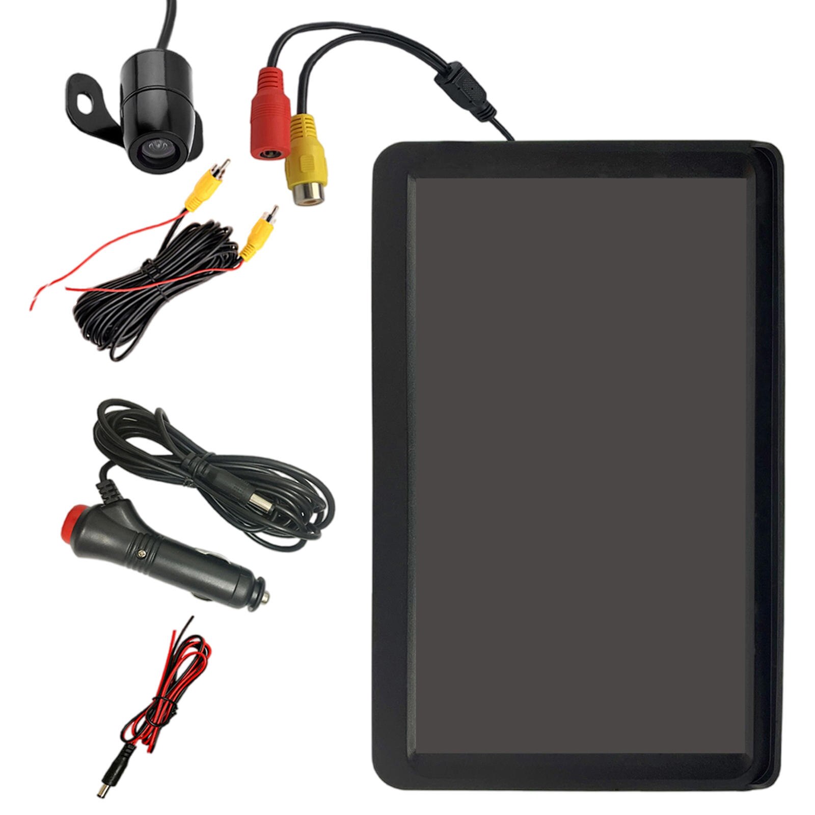 Backup Car Monitor LCD 7 inch Waterproof Distance Lines 1024x600 HD Lens 12V Reverse Camera Kit for Parking Vehicles