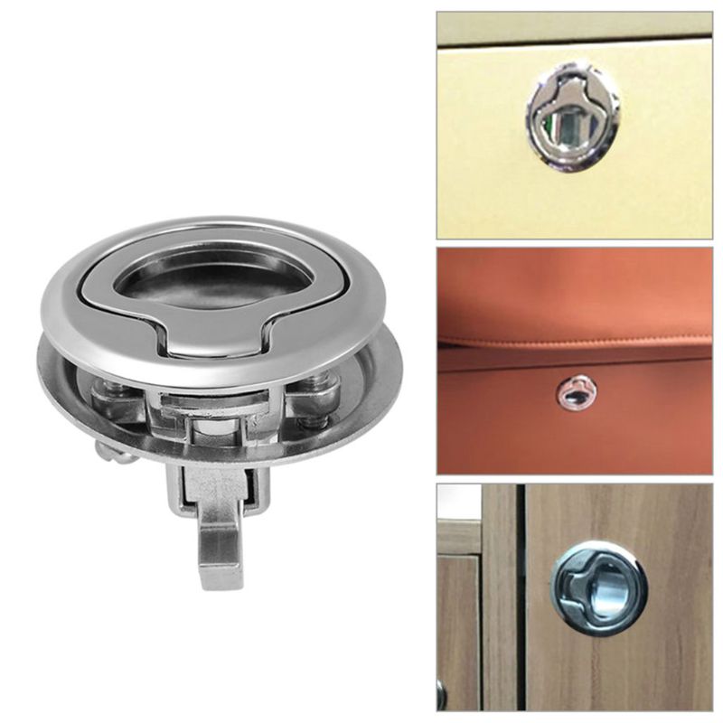 Marine Boat Stainless Steel 2" Flush Pull Hatch Latch For RV Caravan Boat rv door lock with deadbolt rv door lock with deadbolt