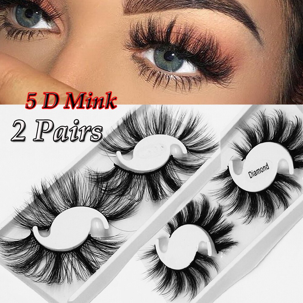25MM Lashes 5D Mink Hair False Eyelashes Dramtic Thick Long Wispies Fluffy Full Strips Handmade Eye Makeup Lashes Extension Tool