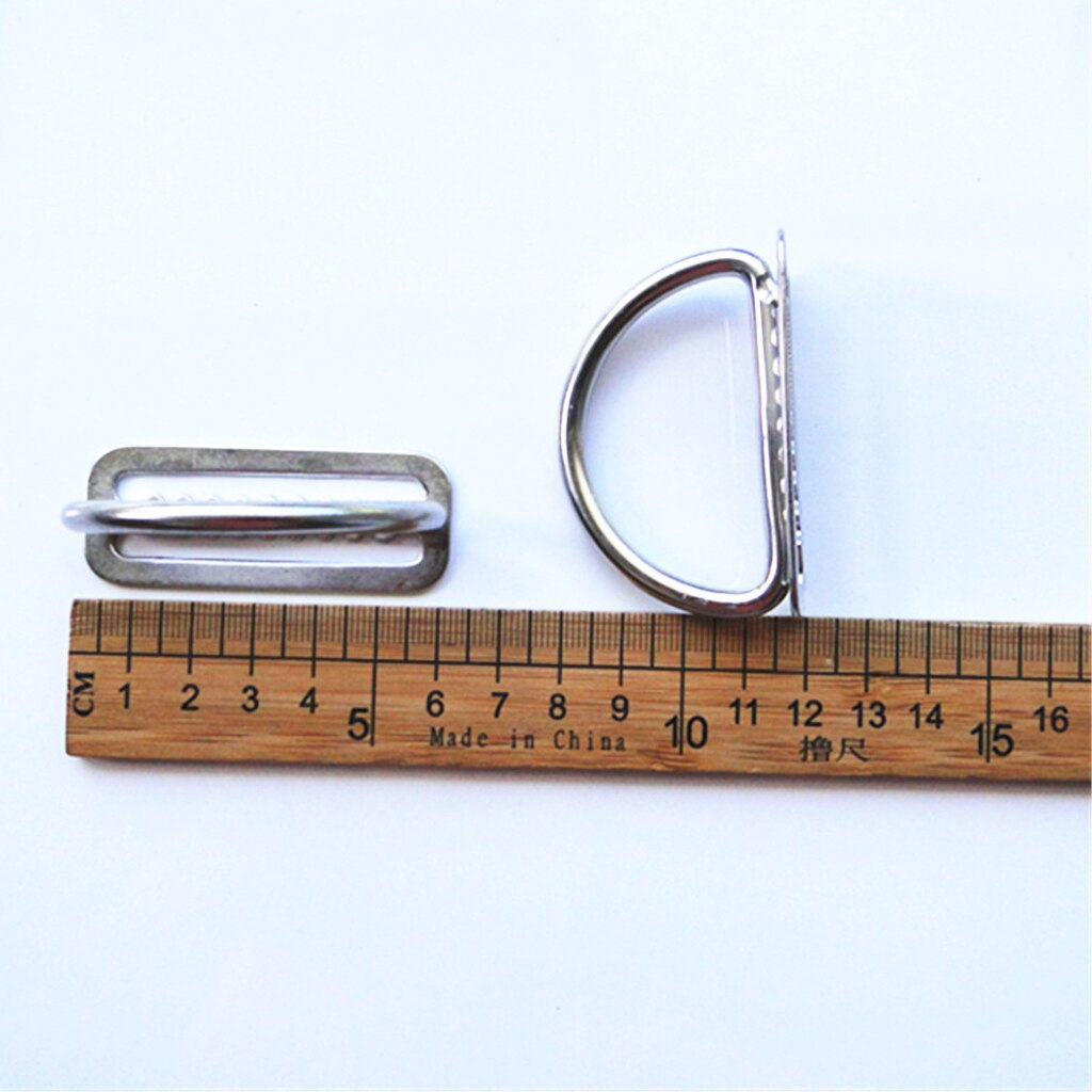 Hebillas de acero inoxidable 316 para buceo, soporte de cinturón de peso, anillos D para buceo bajo el agua, correas de 5cm, accesorio DIY