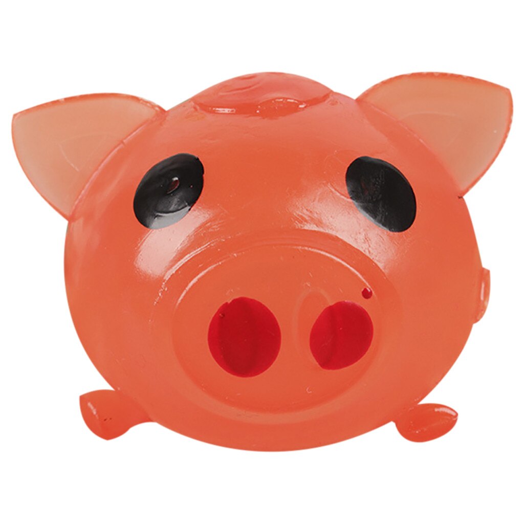 Antistress Zachte Stress Relief 1Pc Jello Pig Leuke Anti Stress Splat Water Varken Bal Vent Speelgoed Ontluchting Sticky varken Grappige: Rood