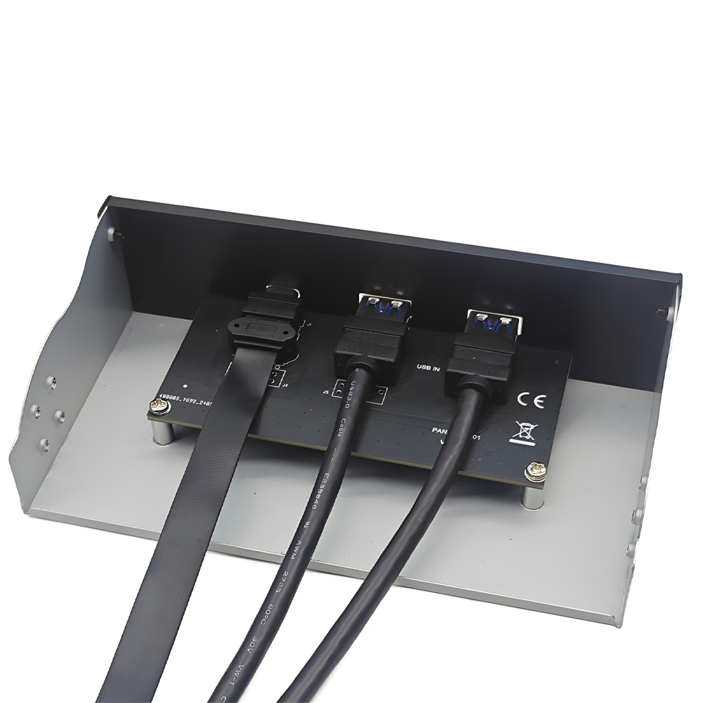 USB Front Panel for PC 2 Port USB3.0 1 Port Type-C / Headseat HUB Adapter USB3.2 Gen1 5Gb for 3.5"/5.25" Floppy / Optical Drive