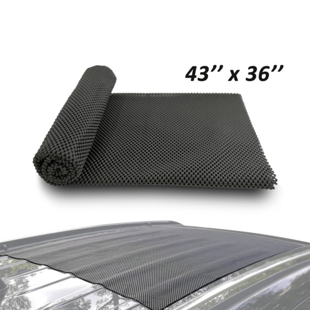 1PC Black Anti-Slip Universal Protective Durable Car Roof Cargo Carrier Mat for Car Top Roof Bag Home Garage